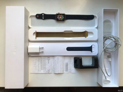 Лот: 13532299. Фото: 1. Apple Watch 42mm Gold РСТ. Смарт-часы, фитнес-браслеты, аксессуары