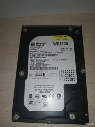 Лот: 18267017. Фото: 1. Жесткий диск Western Digital WD1200. Жёсткие диски (HDD)