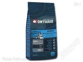 Лот: 2834511. Фото: 1. Ontario PUPPY All Breed сухой... Корма