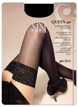 Лот: 5371874. Фото: 1. чулки Queen 40. Колготки, чулки