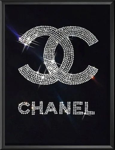 Лот: 21375428. Фото: 1. Картина Шанель с кристаллами Swarovski... Подарки на 8 марта