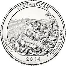 Лот: 4001605. Фото: 1. 25 центов США 22 парк Shenandoan. Америка
