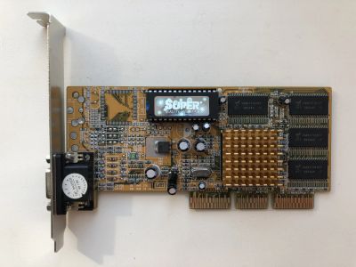 Лот: 25255750. Фото: 1. AGP 16Mb SuperGate RivaTNT Vanta... Видеокарты