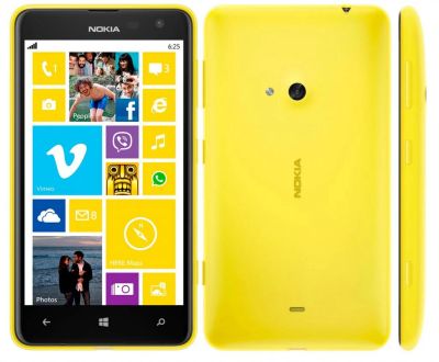 Лот: 4795128. Фото: 1. NOKIA Lumia 625 3G LTE Yellow. Смартфоны