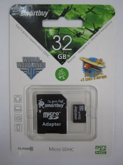 Лот: 4255654. Фото: 1. Карта памяти micro SD 32Гб кл... Карты памяти