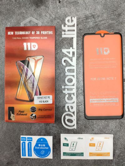 Лот: 14028689. Фото: 1. Защитное стекло с рамкой для Xiaomi... Защитные стёкла, защитные плёнки