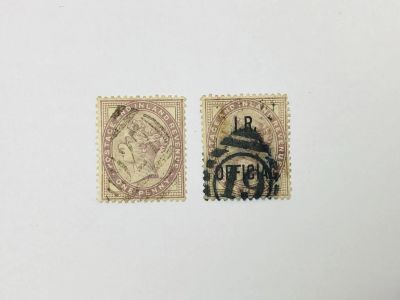 Лот: 23963727. Фото: 1. Королева Виктория. Надпечатка... Марки