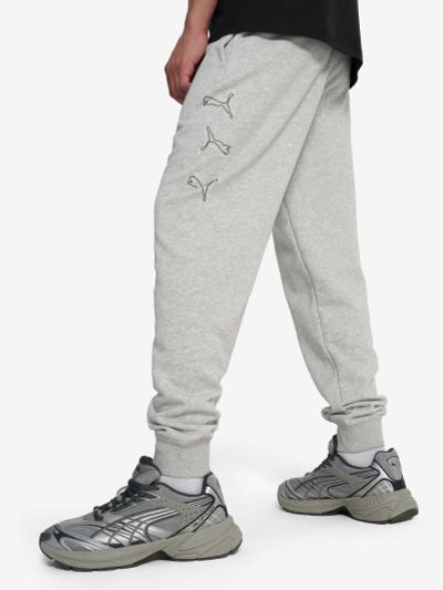 Лот: 25112414. Фото: 1. Брюки мужские PUMA, Серый. Спортивные брюки, штаны
