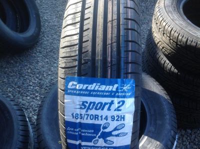 Лот: 5175533. Фото: 1. 185 70r14 Cordiant Sport-2 Летние... Шины