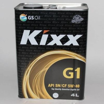 Лот: 12124608. Фото: 1. Kixx G1 SN/CF 5W-40 4L. Масла, жидкости