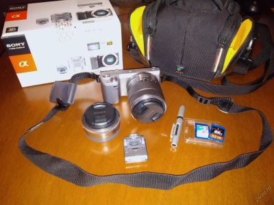 Лот: 5798935. Фото: 1. Фотоаппарат Sony Alpha NEX-5N... Цифровые беззеркальные со сменной оптикой