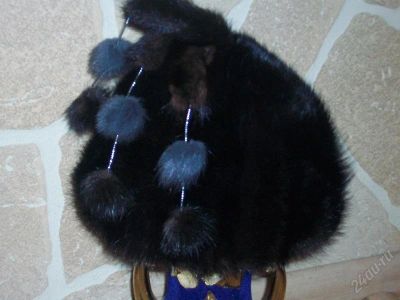 Лот: 141646. Фото: 1. Шапка (из кусочков норки). Головные уборы