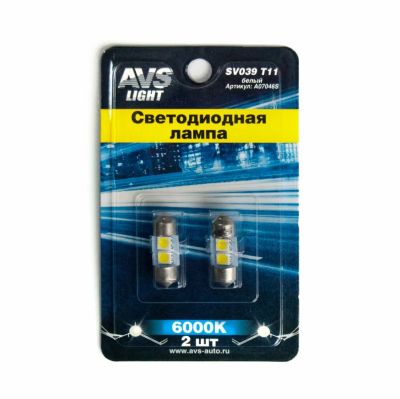 Лот: 20584519. Фото: 1. SV039 T11/белый/ (SV8,5) 2SMD... Оптика и освещение
