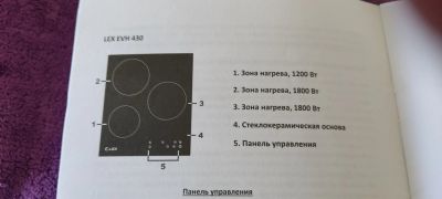 Лот: 25436756. Фото: 1. Варочная панель битая. Плиты, духовые шкафы, варочные поверхности