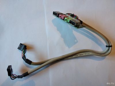 Лот: 17591004. Фото: 1. Выносная планка USB, аудио. Шлейфы, кабели, переходники