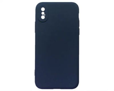 Лот: 20888155. Фото: 1. Чехол iPhone X/XS Colorful (темно-синий... Чехлы, бамперы
