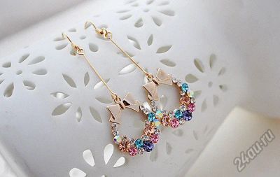 Лот: 5694566. Фото: 1. Серьги, цветные камни. Серьги, каффы