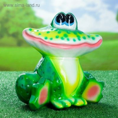 Лот: 14285270. Фото: 1. Садовая фигура "Лягушка Ирина... Всё для ландшафта