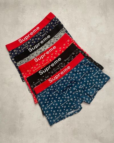 Лот: 17738512. Фото: 1. Боксеры трусы Supreme (набор из... Нижнее бельё, плавки, шорты для плавания