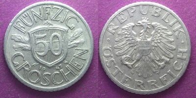 Лот: 15929012. Фото: 1. Австрия 50 грошей 1947. Германия и Австрия