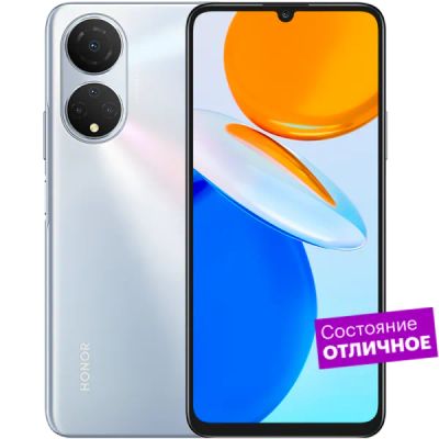 Лот: 22221609. Фото: 1. Смартфон HONOR X7 4/128GB Титановый... Смартфоны