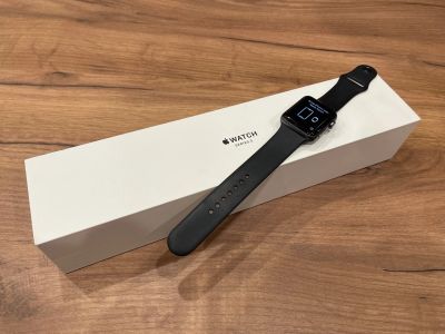 Лот: 20835006. Фото: 1. Apple Watch 3, 42mm, space grey... Смарт-часы, фитнес-браслеты, аксессуары
