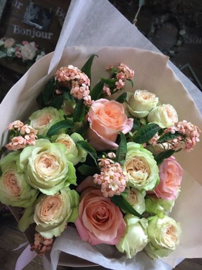 Лот: 12579452. Фото: 1. Букет Розы пионовидные кустовые... Свежие цветы