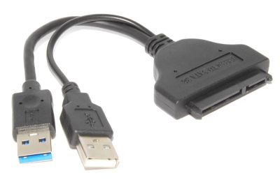 Лот: 25010444. Фото: 1. Переходник USB 3.0=>SATA 2.5"адаптер... Шлейфы, кабели, переходники