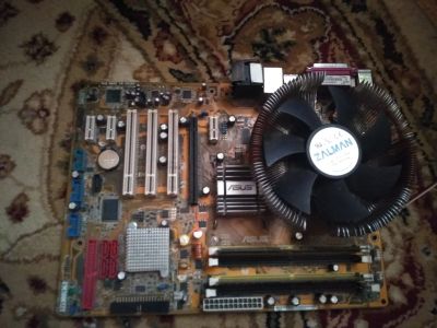 Лот: 11808357. Фото: 1. Asus P5B Core DUO 4400+ 2 гига... Материнские платы