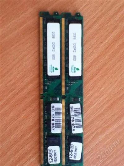 Лот: 2797735. Фото: 1. Оперативная память 2*2gb DDR2... Оперативная память