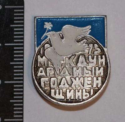 Лот: 11497041. Фото: 1. Значок: 1975. Международный год... Сувенирные