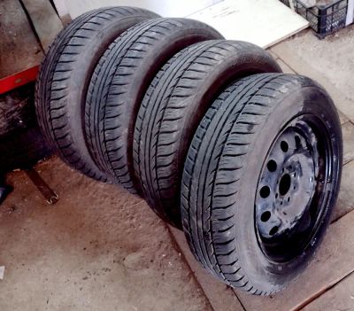 Лот: 20319209. Фото: 1. Шины 175/65R14 KAMA Breeze на... Шины на дисках