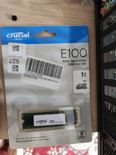 Лот: 25512463. Фото: 1. SSD Crucial 1 TB M.2 2280 ct1000e100ssd8c. SSD-накопители