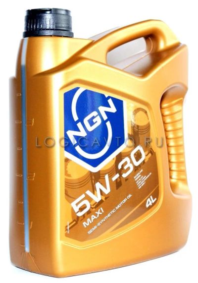 Лот: 4682359. Фото: 1. NGN Maxi, 5W-30, SL/CF, 4L. Масла, жидкости