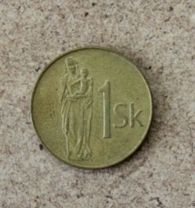 Лот: 21734452. Фото: 1. Монеты Европы. Словакия 1 крона... Европа