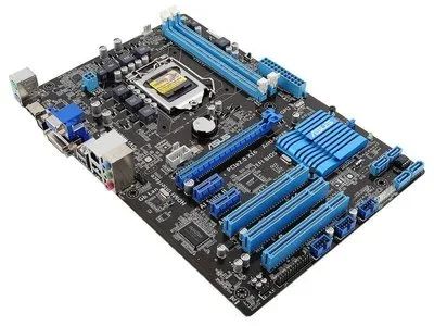 Лот: 11926781. Фото: 1. Asus P8H61-V (LGA1155, Intel... Материнские платы