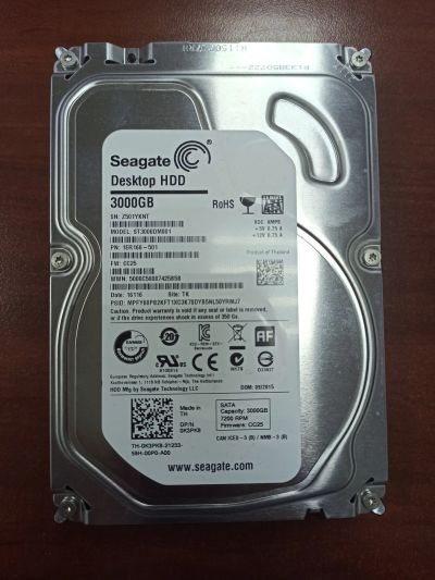 Лот: 21477111. Фото: 1. Жёсткий диск Seagate ST3000DM001... Жёсткие диски