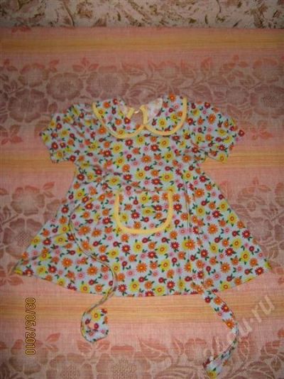 Лот: 394614. Фото: 1. Платье в цветочек с кармашком... Платья, сарафаны