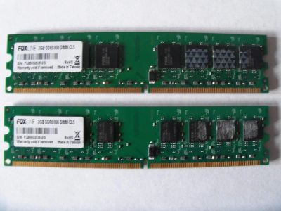 Лот: 8636374. Фото: 1. Foxline DDR2 2gb пара. Оперативная память