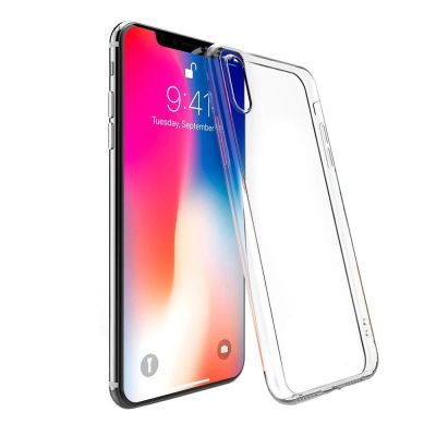 Лот: 12340445. Фото: 1. Чехол iPhone XS Max Силикон Прозрачный... Чехлы, бамперы