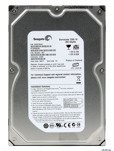 Лот: 3010328. Фото: 1. Жесткий диск (винчестер) Seagate... Жёсткие диски (HDD)