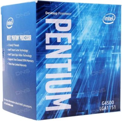 Лот: 8922427. Фото: 1. Процессор Intel Pentium G4500... Процессоры