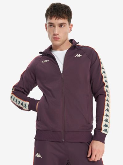 Лот: 25543875. Фото: 1. Толстовка мужская Kappa, Красный. Легкие куртки, толстовки