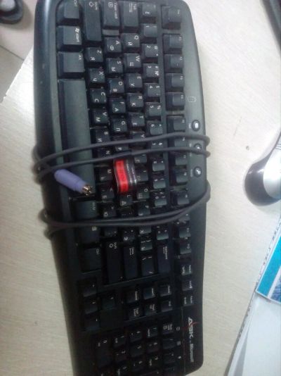 Лот: 14230685. Фото: 1. Клавиатура Microsoft ps/2 после... Клавиатуры и мыши