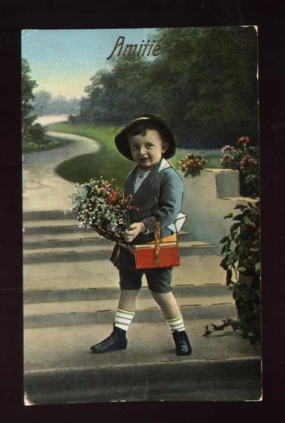Лот: 9884253. Фото: 1. старинная немецкая открытка -... Документы, ценные бумаги, письма