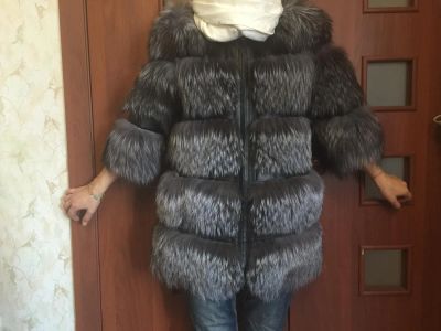 Лот: 7145754. Фото: 1. Шубка из чернобурки на коже. Верхняя одежда