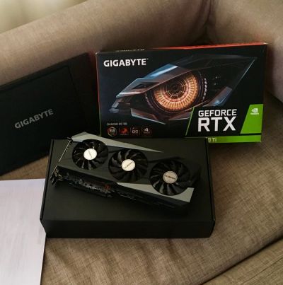 Лот: 18440488. Фото: 1. RTX 3070 Ti Gigabyte видеокарта. Видеокарты