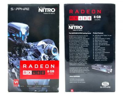 Лот: 8813813. Фото: 1. Sapphire Radeon RX 480 Nitro... Видеокарты