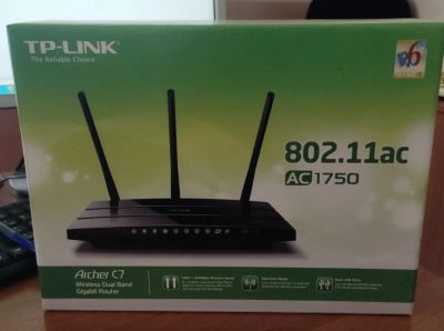 Лот: 20540365. Фото: 1. Wi-Fi роутер TP-Link Archer C7. Маршрутизаторы (роутеры)