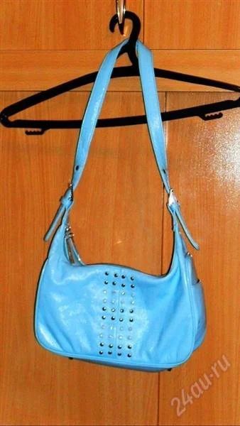 Лот: 1040634. Фото: 1. новая голубая сумка обмен. Сумки